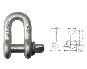 শেকল-G210 ইউএস স্ক্রু পিন চেইন শ্যাকল